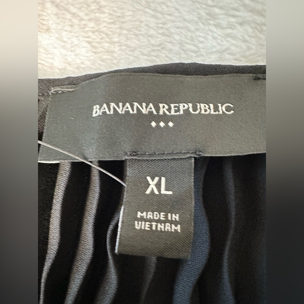 Banana Republic Factory Long Sleeve Pleated Mini Dress Size XL - Picture 9 of 11
